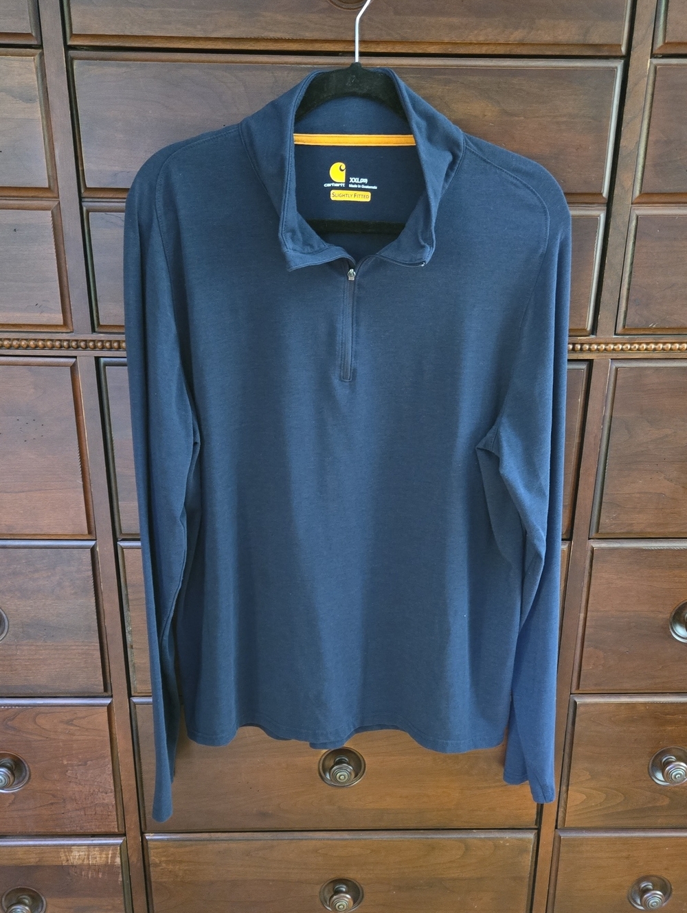 Women's Carhartt Quarter Zip Pullover Size XXL Navy Blue